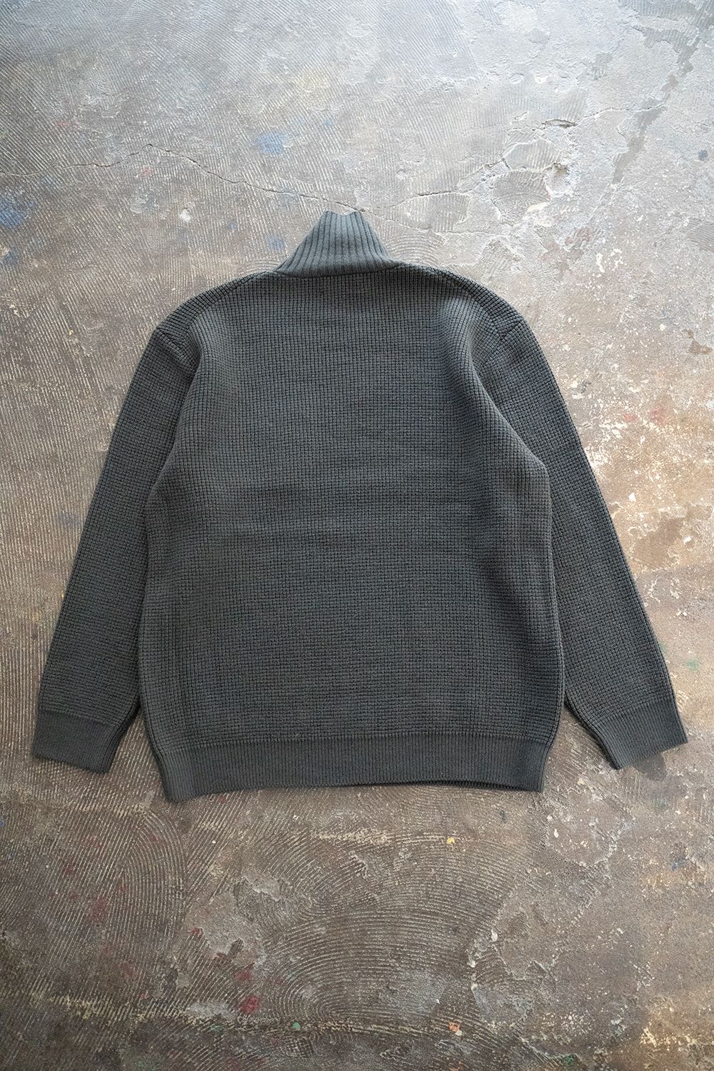 【ラスト1点】【22AW】胸ポケハイネックニット(CHARCOAL)