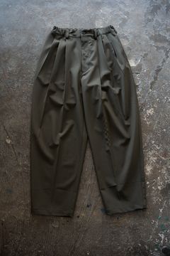 【26SS】Summer Wool 3 Pleat Pants(KHAKI)