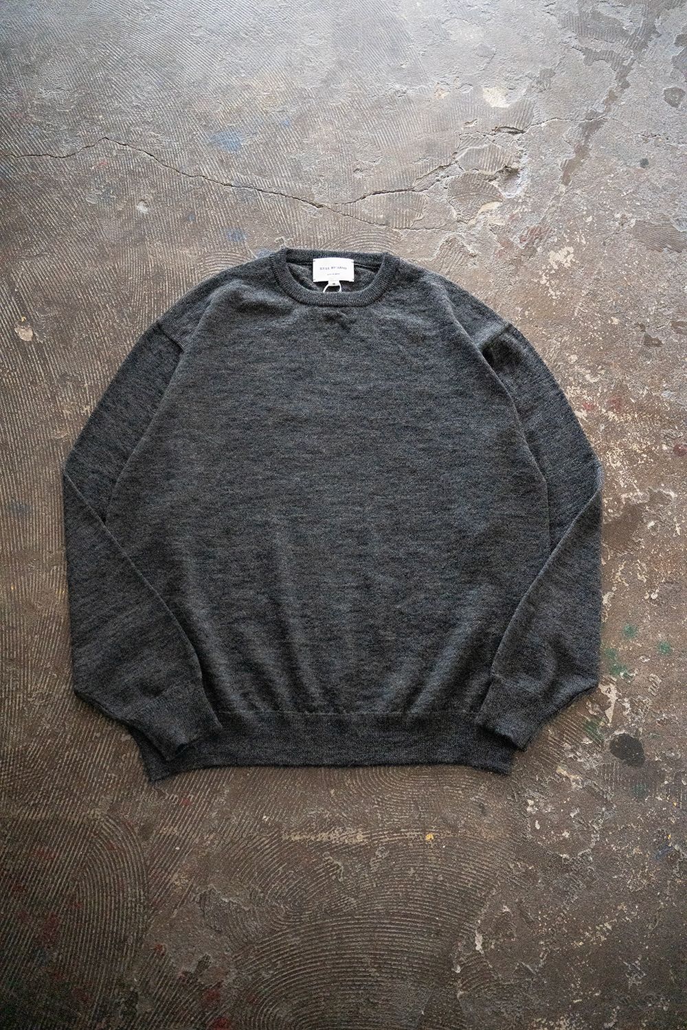 【25AW】エクストラキッドモヘア12Gニット(GRAY)
