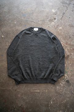 【25AW】エクストラキッドモヘア12Gニット(GRAY)