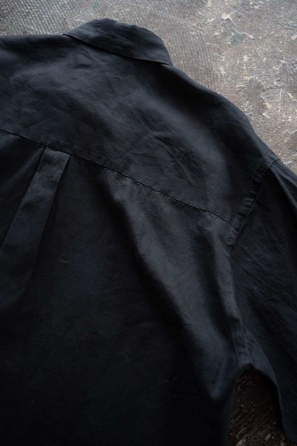 【26SS】ガーメントダイオーバーシャツ(BLACK NAVY)