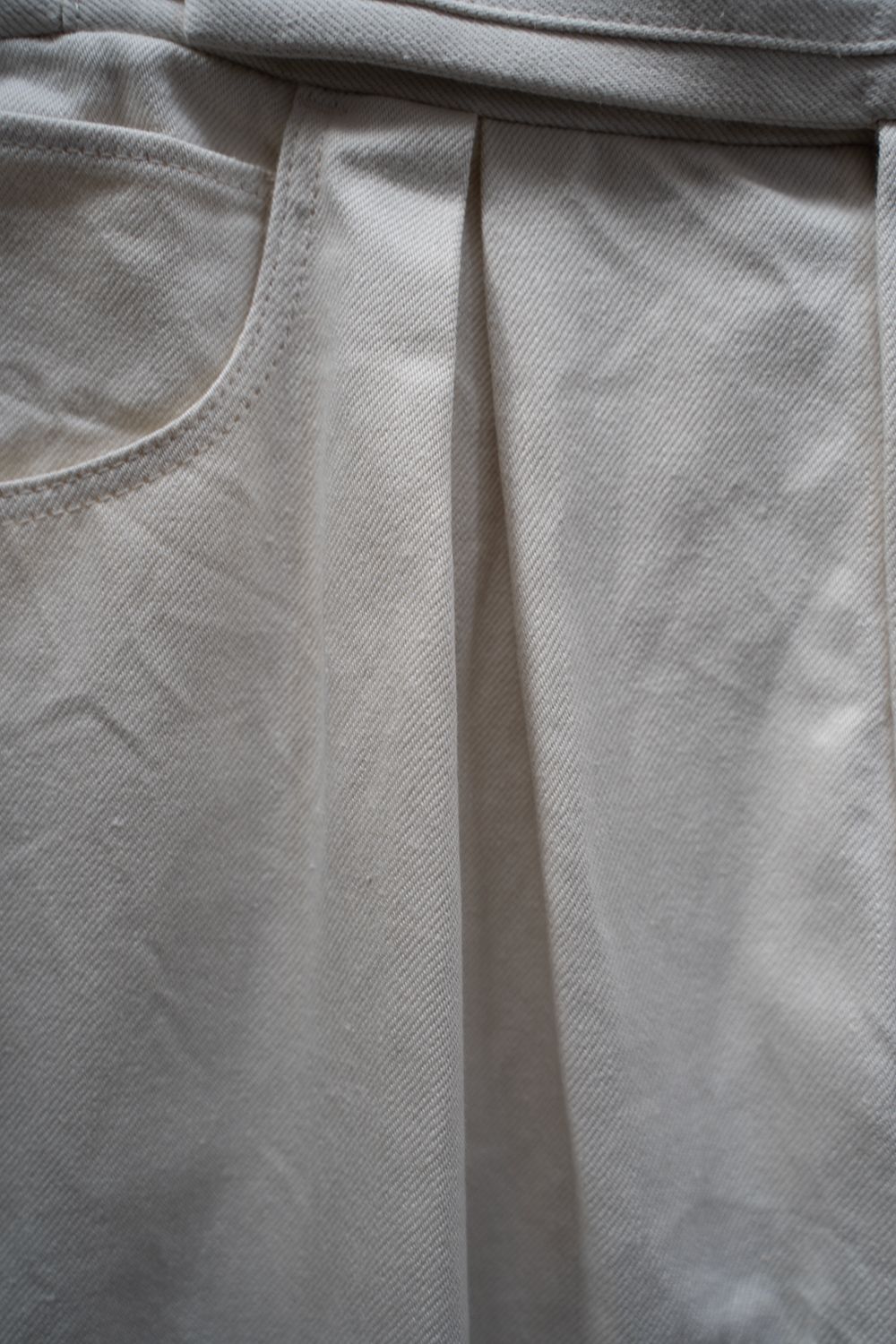 【ラスト1点】2-Tack Denim Pants/2タックデニムパンツ(OFF WHITE)