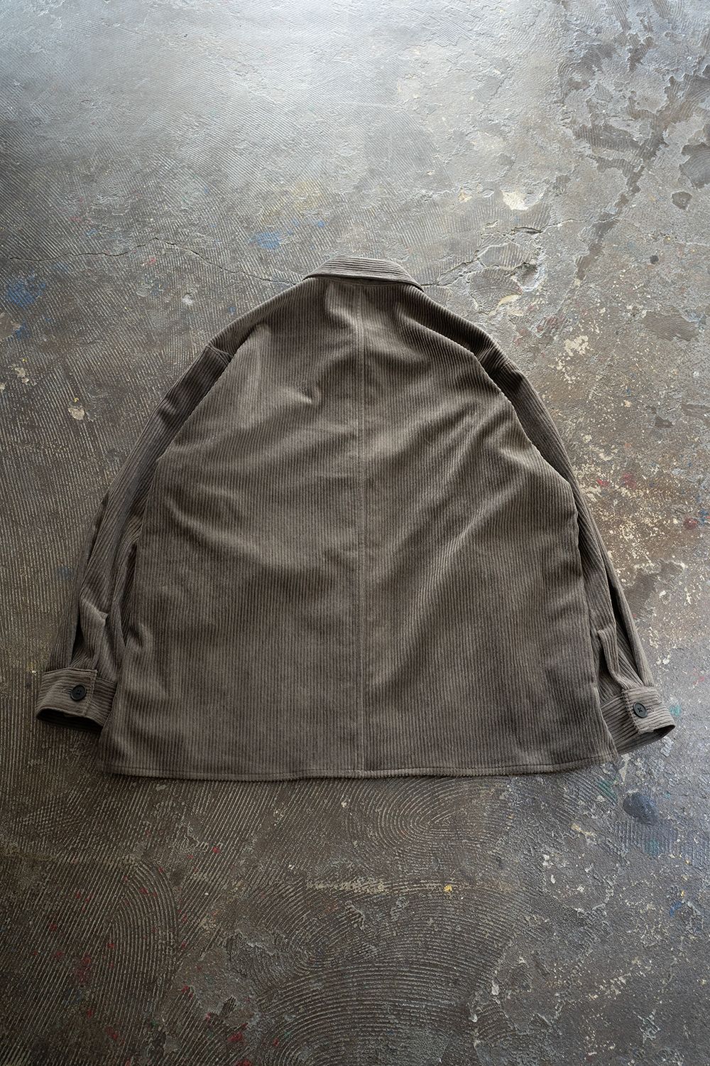 【ラスト1点】【25AW】綿×レーヨンコーデュロイシャツジャケット(KHAKI BROWN)