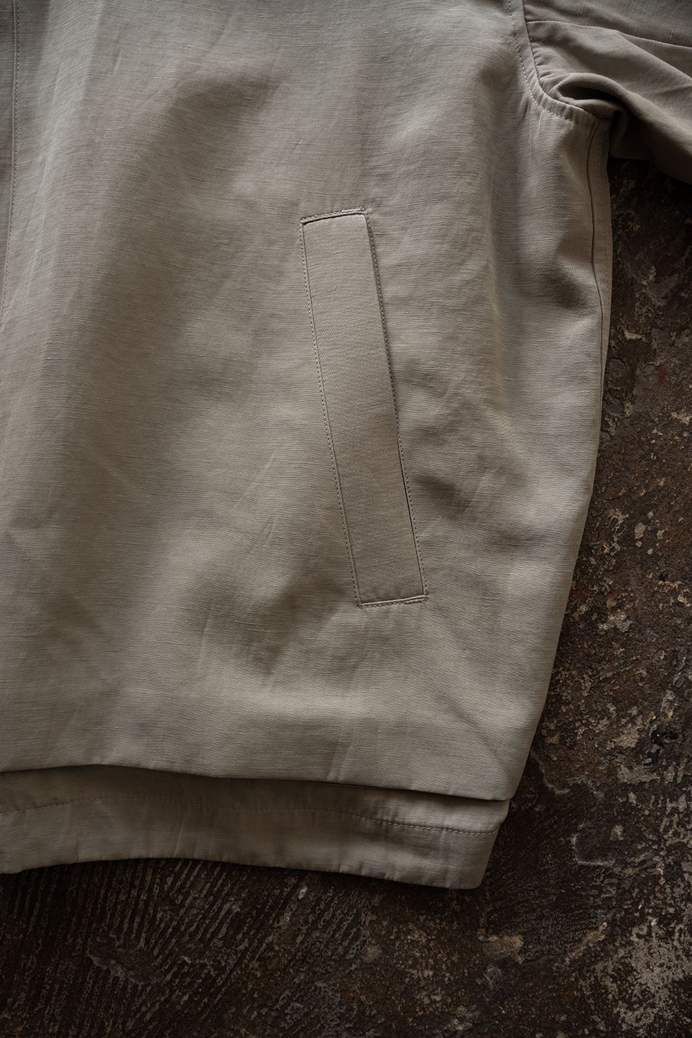 【26SS】ピグメントプリントジップブルゾン(SAGE)