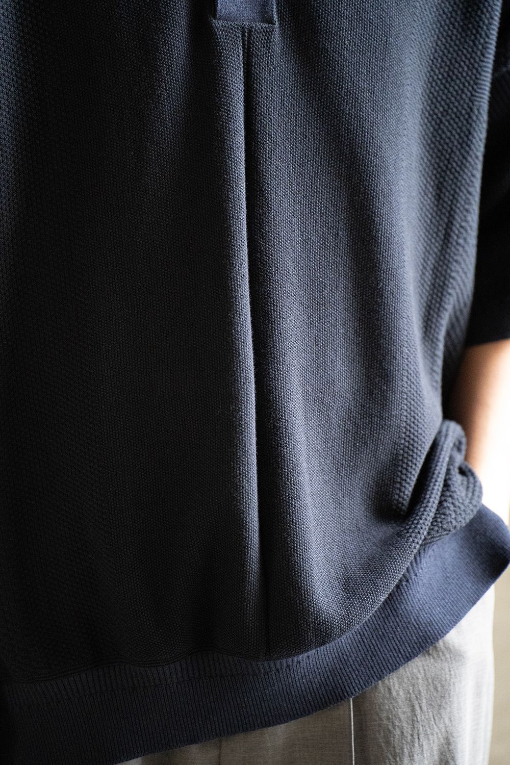 【ラスト1点】【25SS】Umiiro Knit Polo(NAVY)