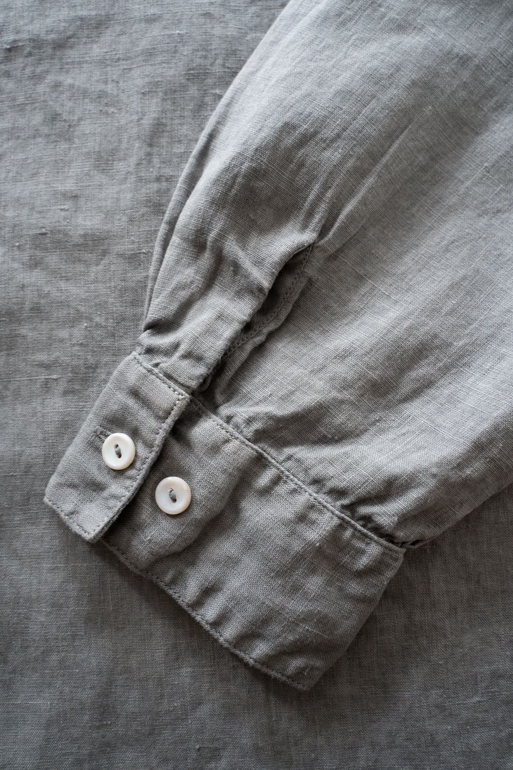 大麻シャツ大 (薄炭)