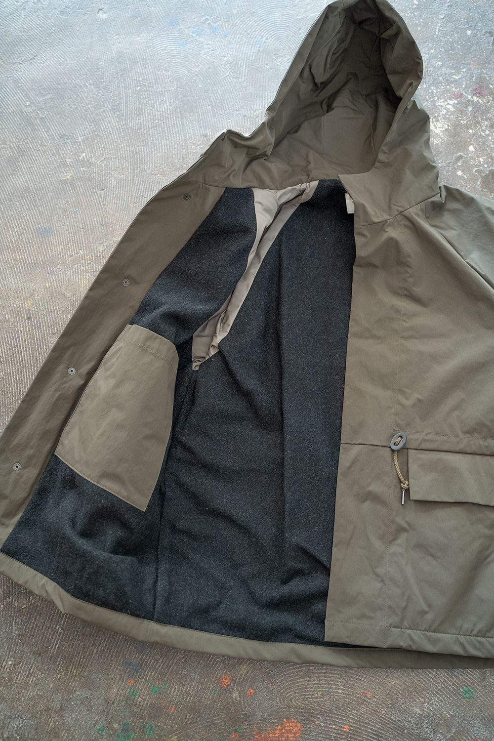 【ラスト1点】【22AW】ソロテックスフーデッドブルゾン(OLIVE)