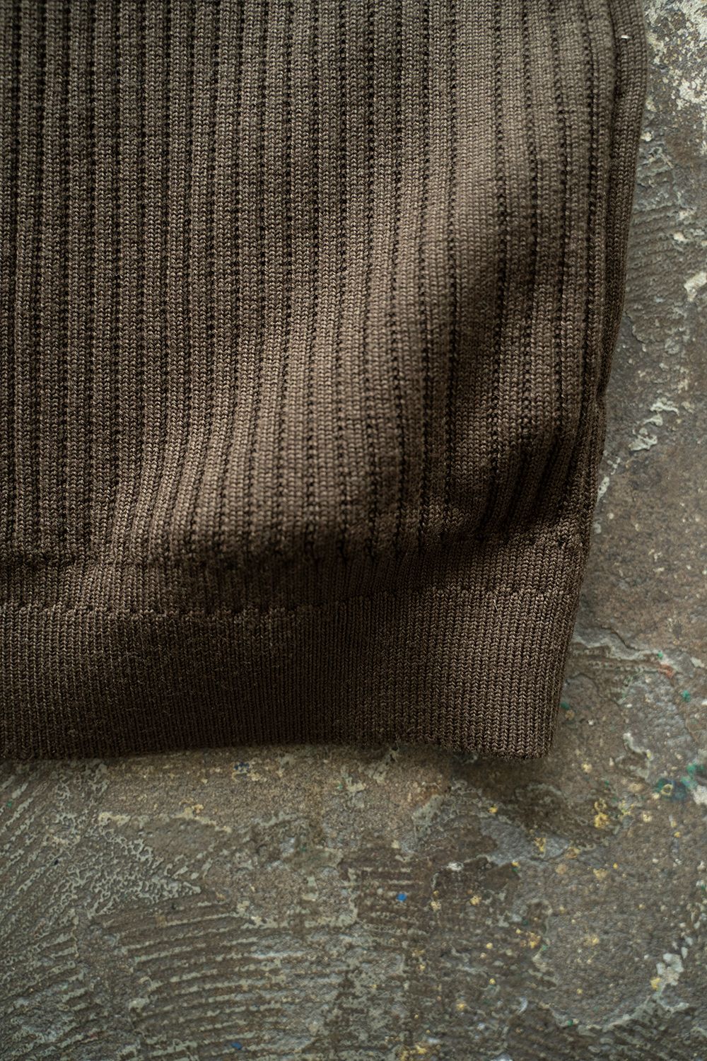 Mizore Drivers Knit Vest(BROWN)