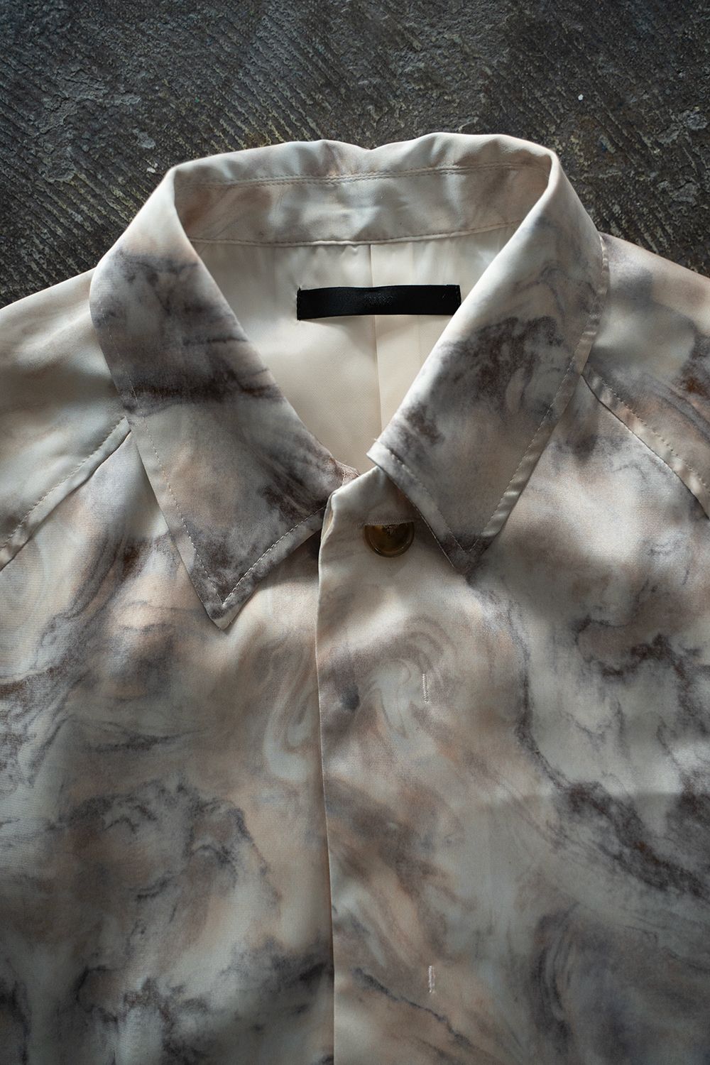 【ラスト1点】【25SS】Abstract Stone Short Jacket/アブストラクトストーンショートジャケット(IVORY)