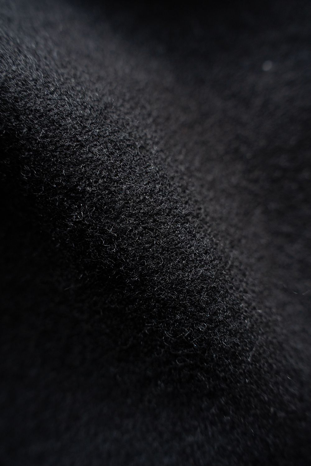 【26AW】ウール×ナイロンワンタックパンツ(BLACK)