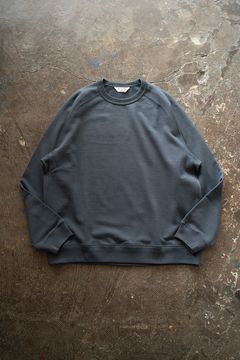 【ラスト1点】【25SS】サドルスリーブプルオーバースウェット(SLATE BLUE)
