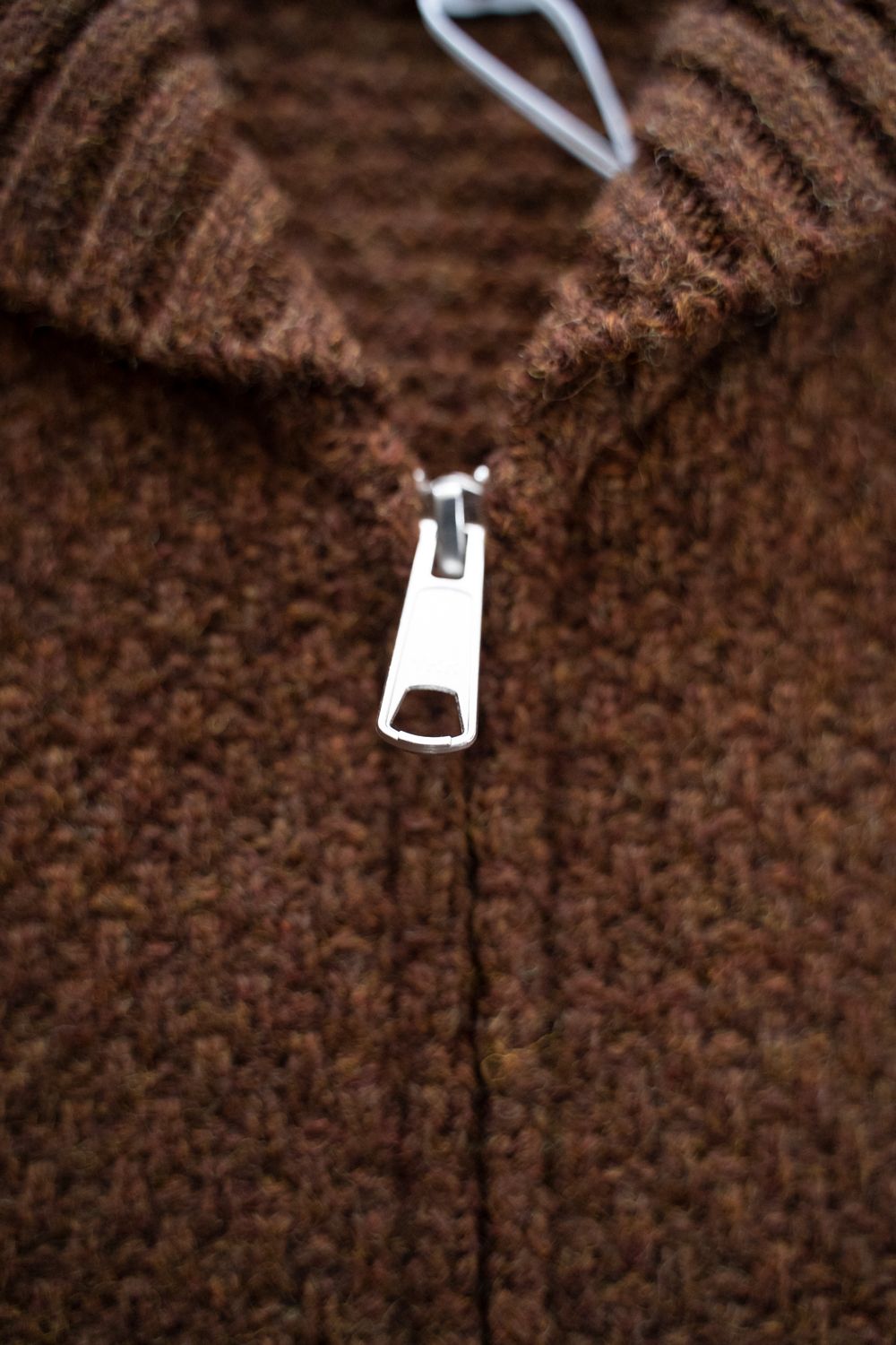 【25AW】英国羊毛5Gニットジップブルゾン(MARRON)