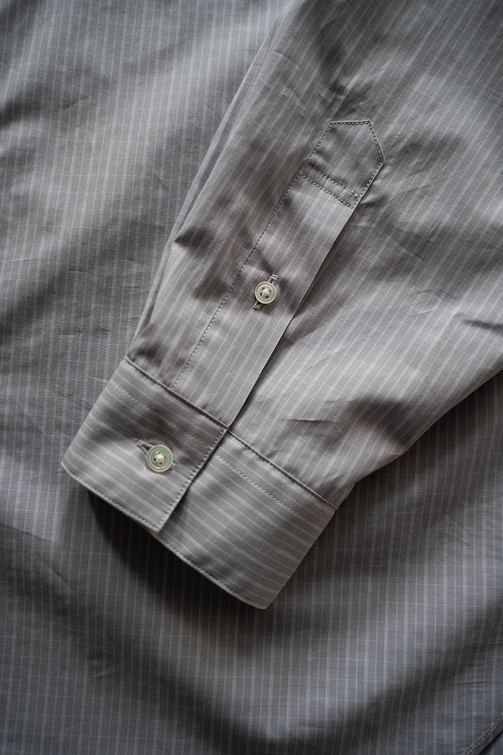 【ラスト1点】【24SS】ブロードレギュラーカラーシャツ(GRAY CHECK)