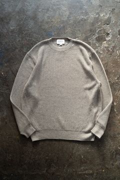 【ラスト1点】【23AW】ヤク×コットン10Gクルーネックニット(TAUPE)