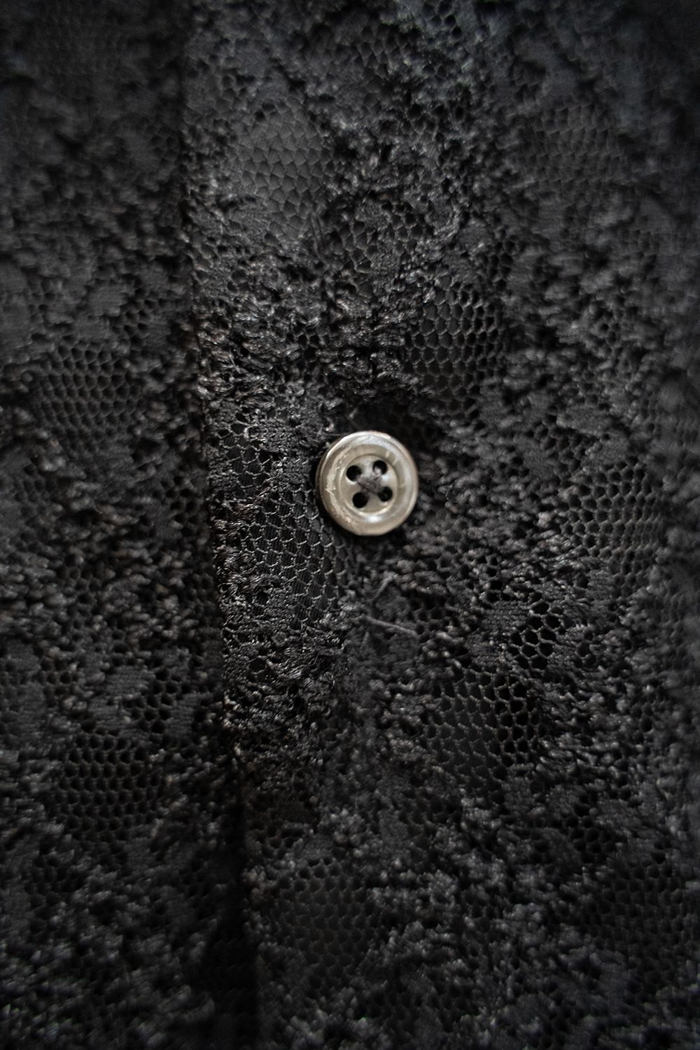 【ラスト1点】【24SS】Russell Lace L/S Shirt/ラッセルレースロングスリーブシャツ(BLACK)