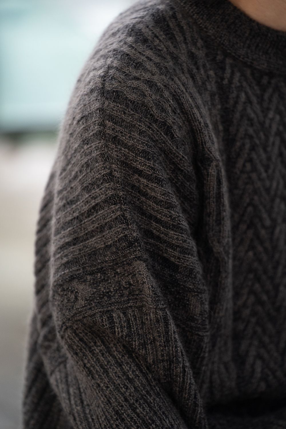 【25AW】Sekkei Mohair Knit(BROWN)