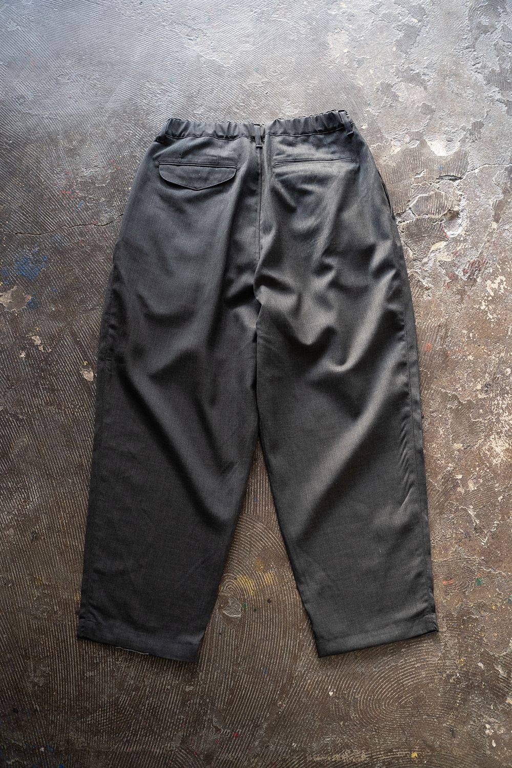【ラスト1点】【25SS】ウォッシャブルウールイージースラックス(CHARCOAL)