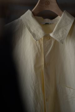 【ラスト1点】【25SS】タイプライター半袖オーバーシャツ(LIGHT YELLOW)