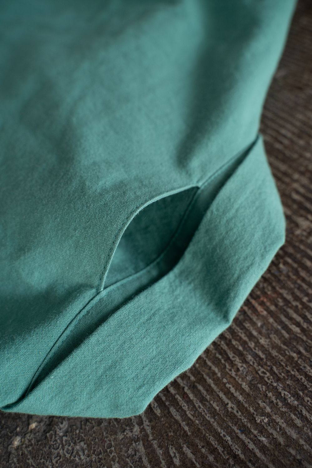 【26SS】"joint(short)"pajama【オールインワン】(washed light cotton GREEN)