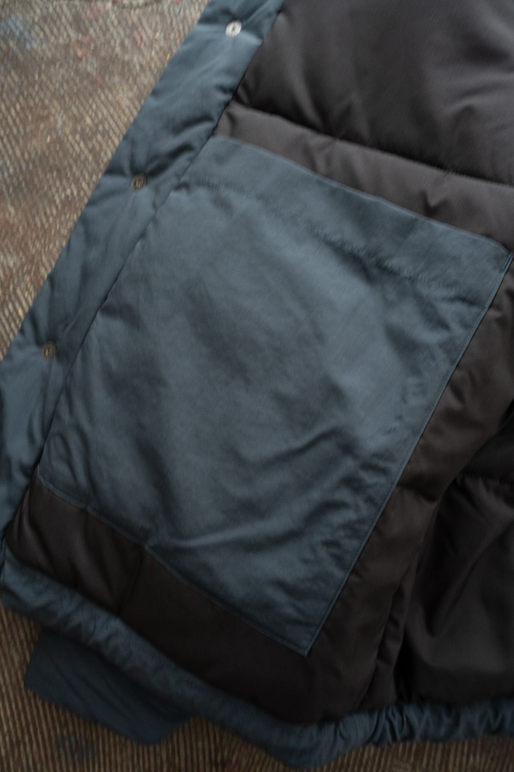 【25AW】シンサレートスタンドカラーブルゾン(TEAL BLUE)