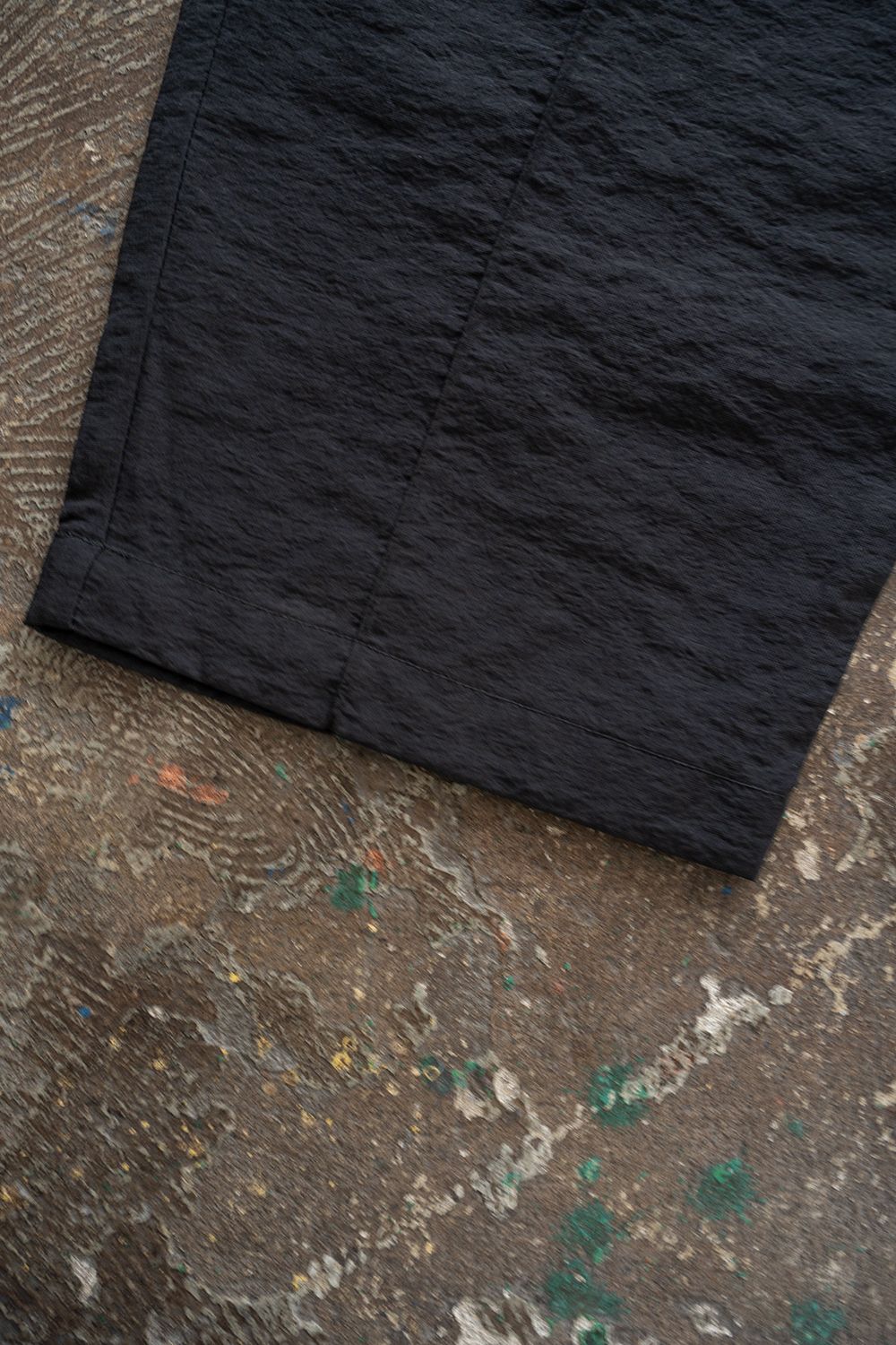 【26SS】ピンタックイージースラックス(BLACK)