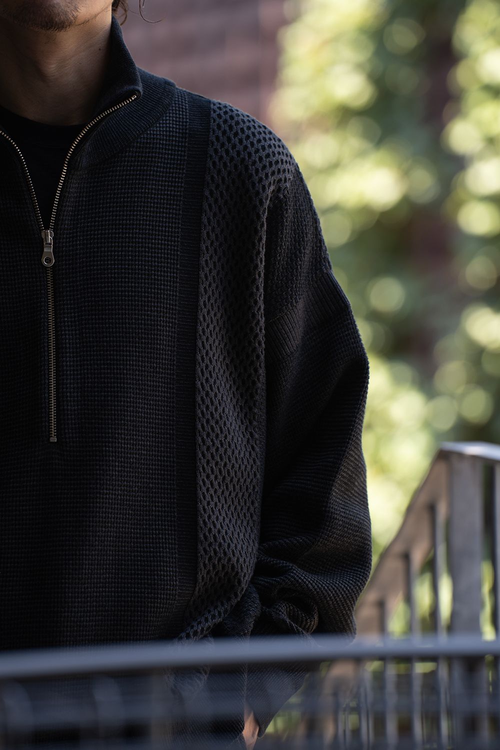 【26AW】Karita Half Zip Knit(BLACK)