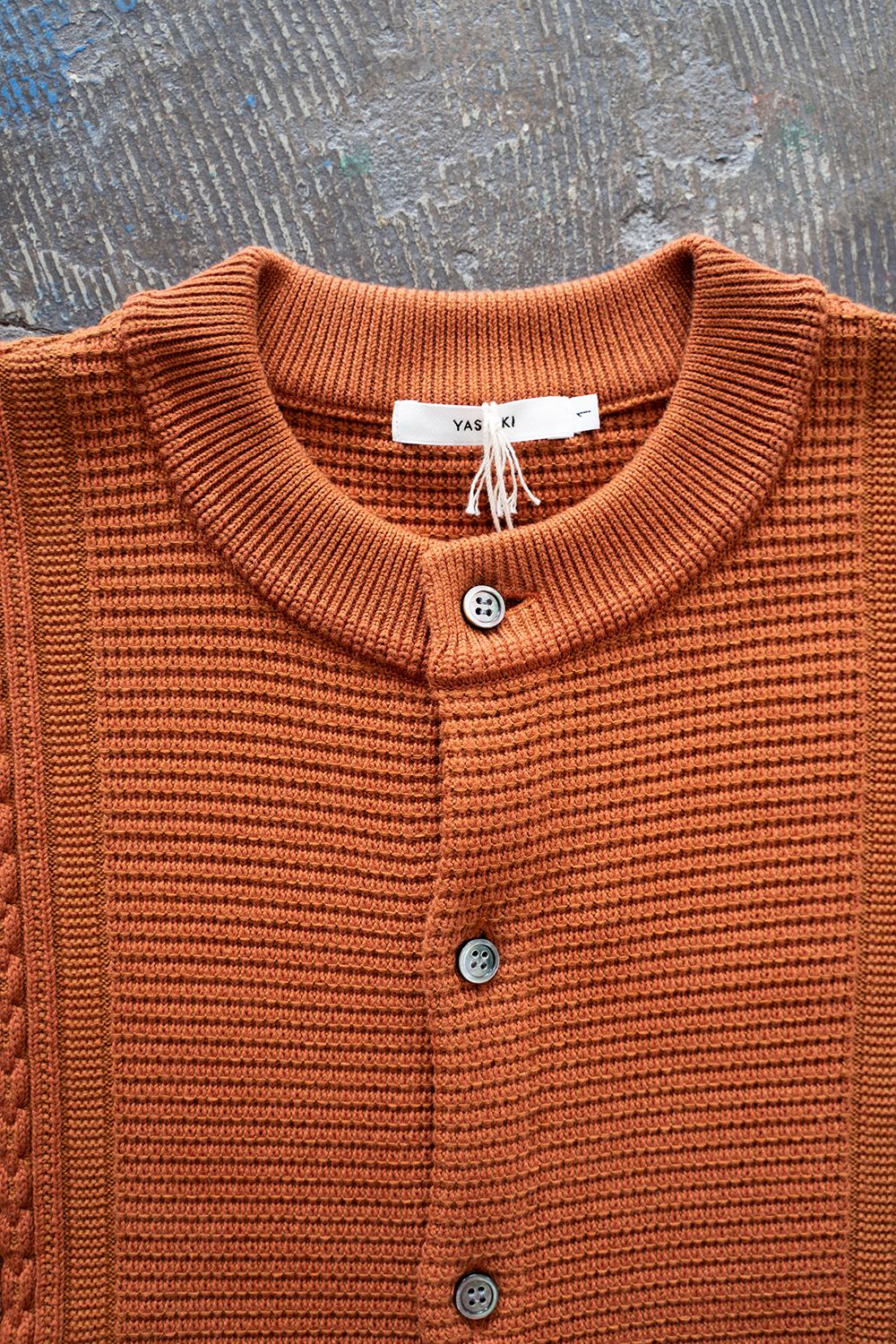 YASHIKI - 【ラスト1点】【22AW】Yukisora Cardigan(ORANGE) | Salty