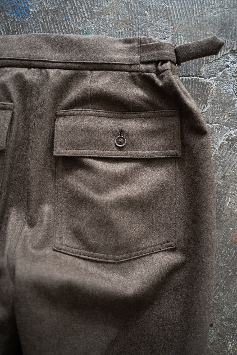 【ラスト1点】2-Tack Flannel Baker Pants/2タックフランネルベイカーパンツ(BROWN)