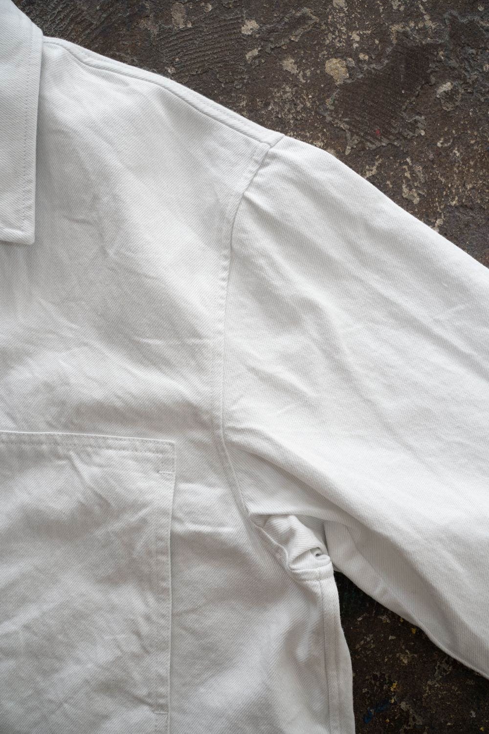 【26SS】11.5ozデニムブルゾン(ASH WHITE)