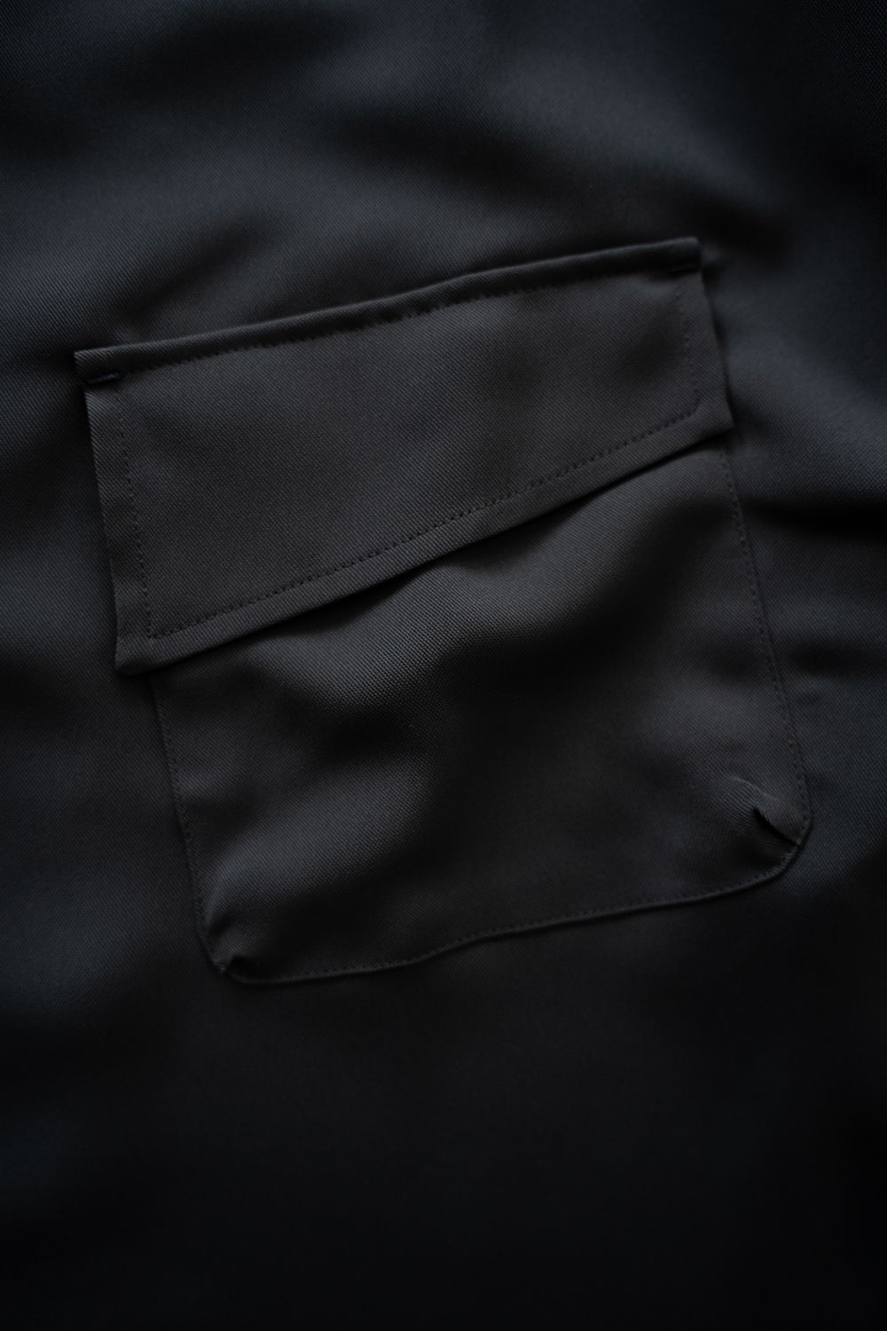 【ラスト1点】【26SS】PE Drape Fatigue Shirt/ポリエステルドレープファティーグシャツ(GRAY)