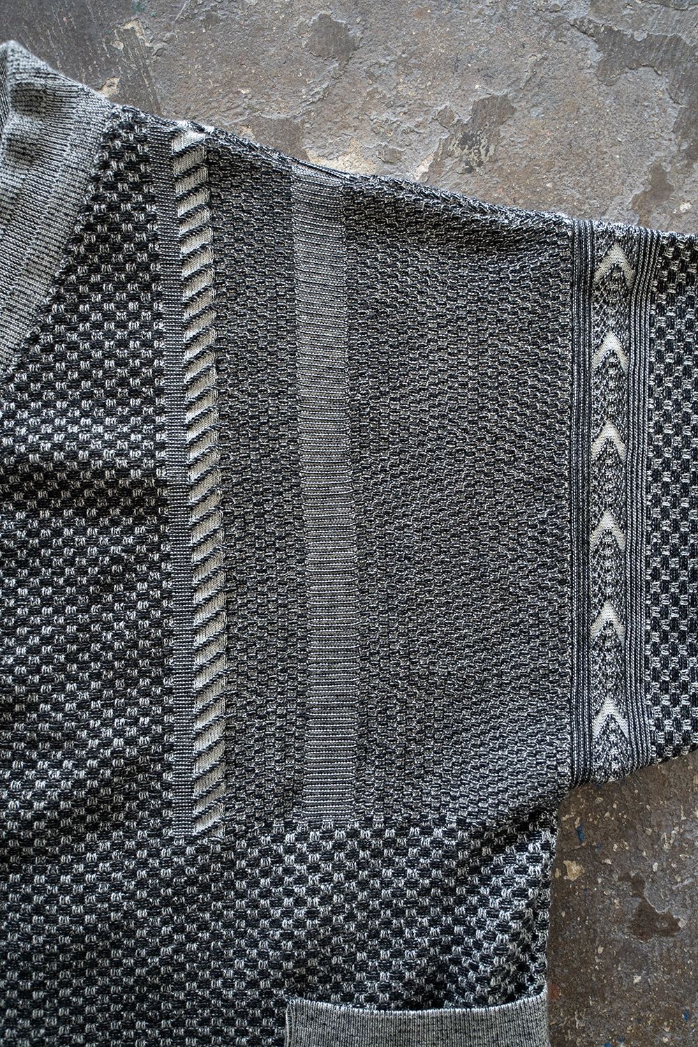 【25AW】Yukiato Knit Coat(MIX GRAY)