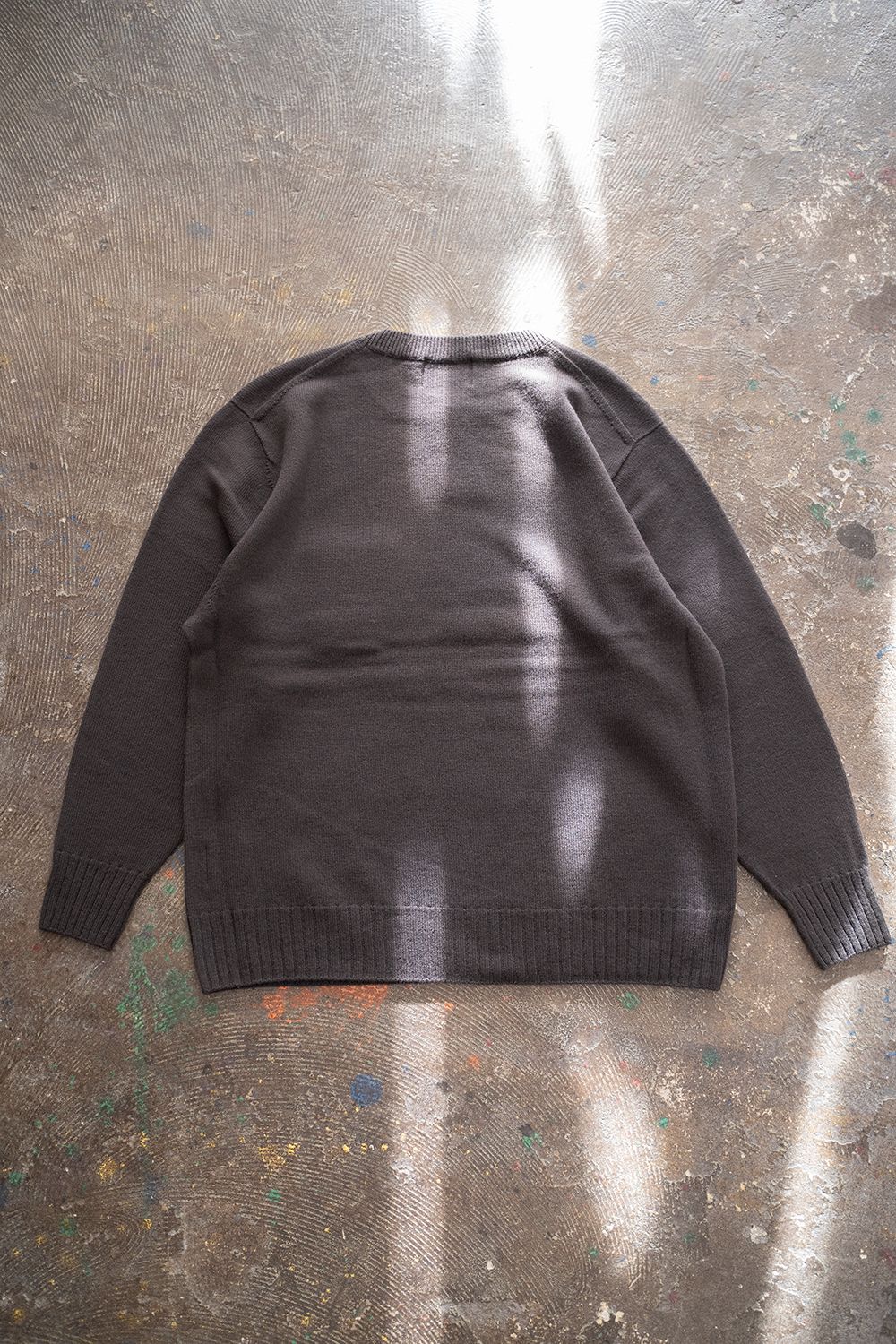 【ラスト1点】【22AW】カシミア混ホールガーメントニット(BROWN)