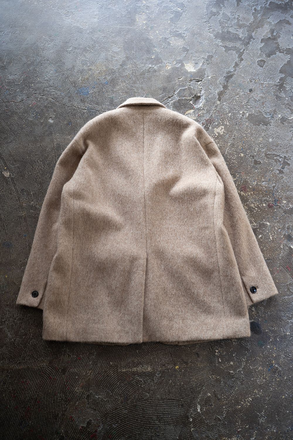 【ラスト1点】【25AW】Mohair Shaggy Long Jacket/モヘアシャギーロングジャケット(BEIGE)