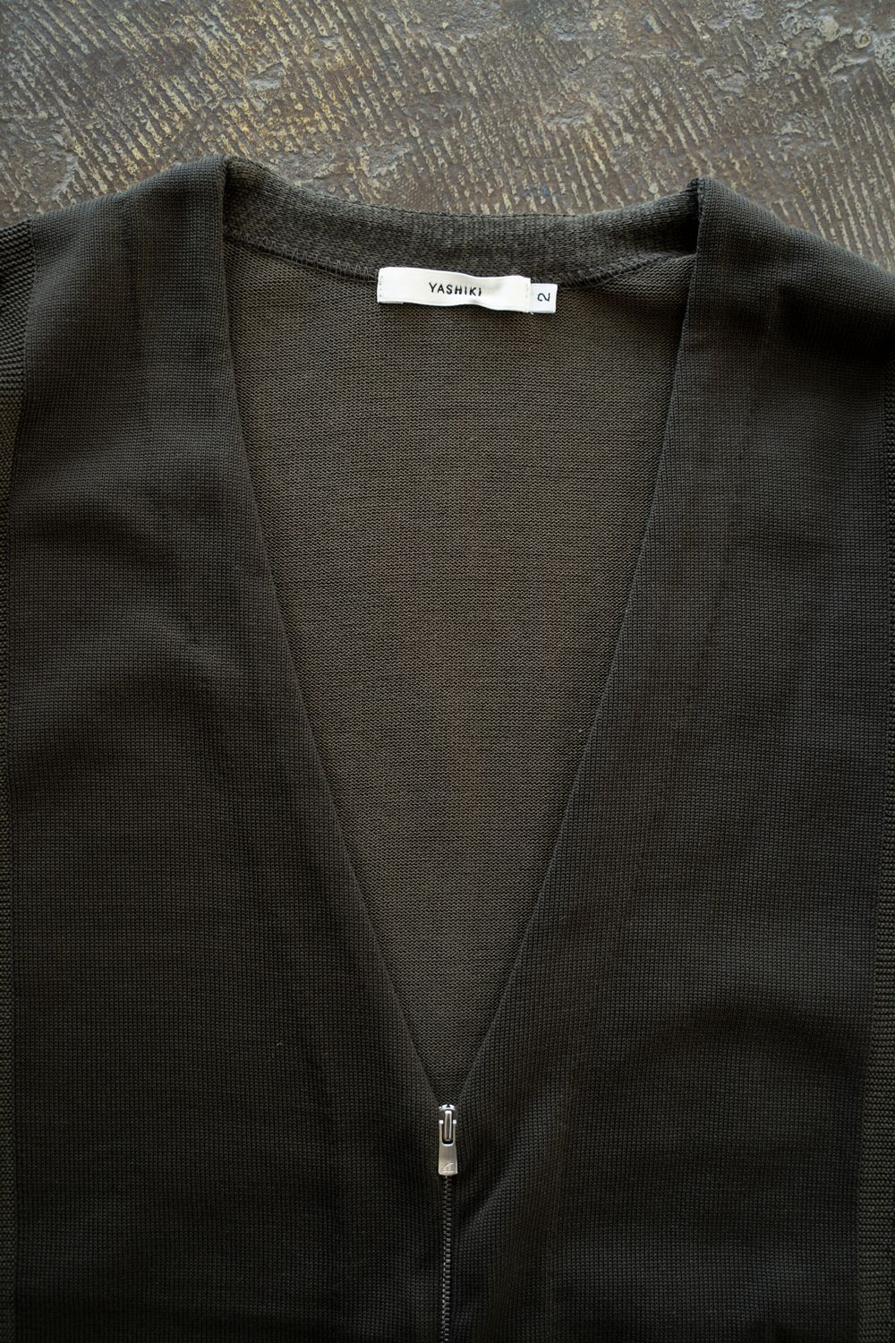 【25AW】Hakuhyo Zip Cardigan(DARK OLIVE)