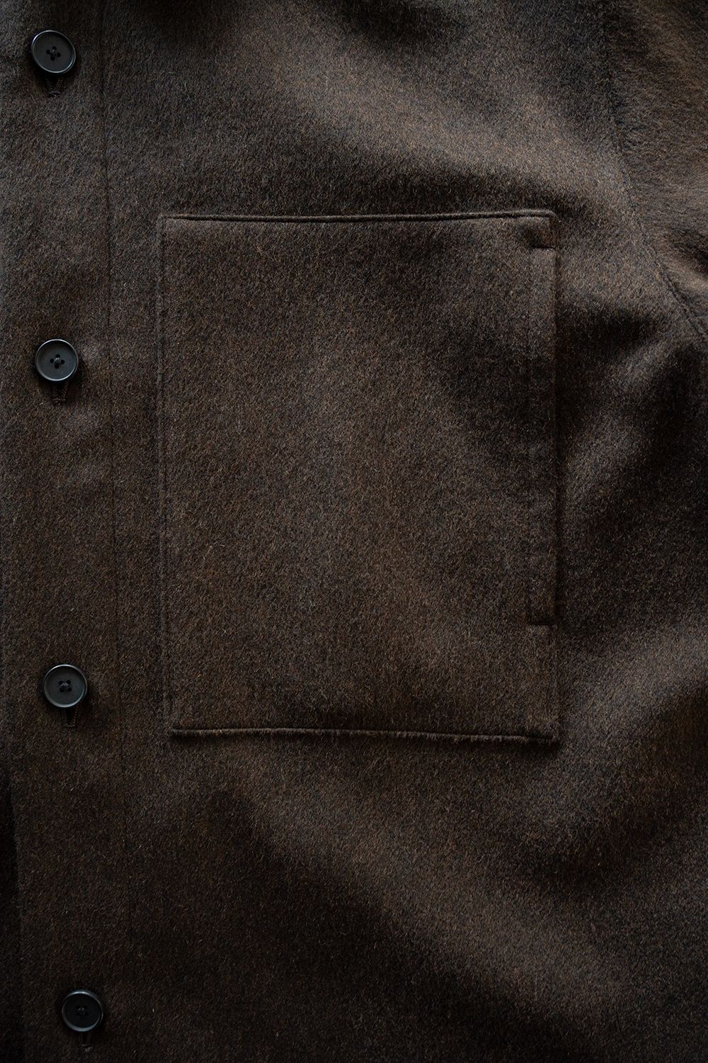 【26AW】ウールシャギーシャツブルゾン(DARK BROWN)
