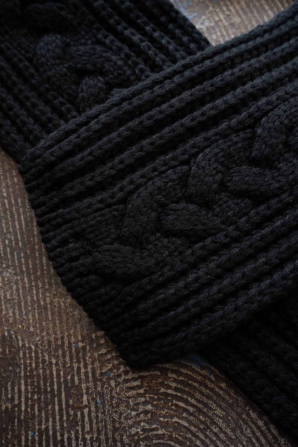 【26AW】Kanya Hooded Scarf(BLACK)