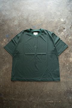 【ラスト1点】【25SS】オーバーサイズネックリブTシャツ(GREEN)