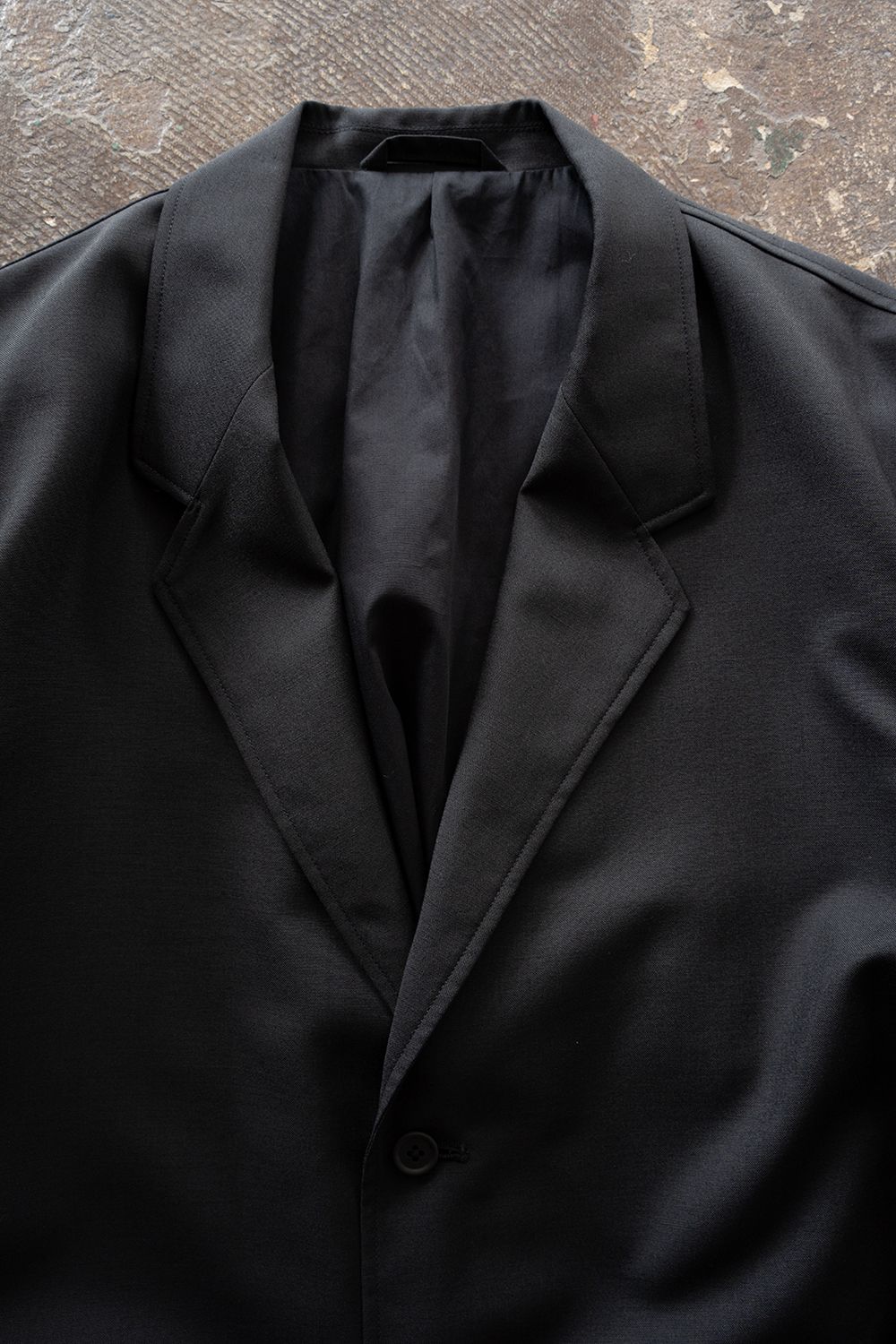 【26AW】モヘア混2Bジャケット(INK BLACK)