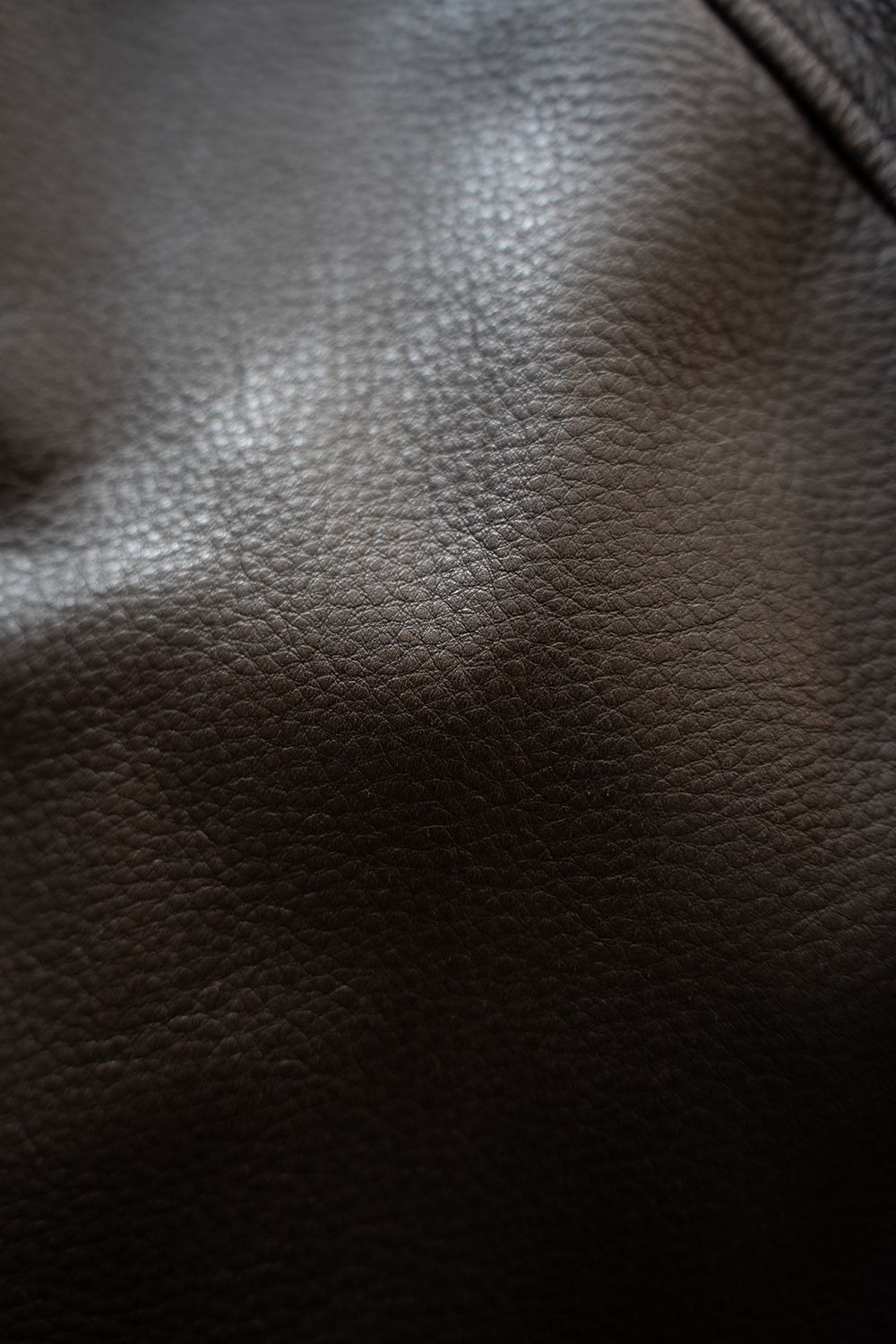 【26AW】カウレザーハーフコート(BROWN CHARCOAL)
