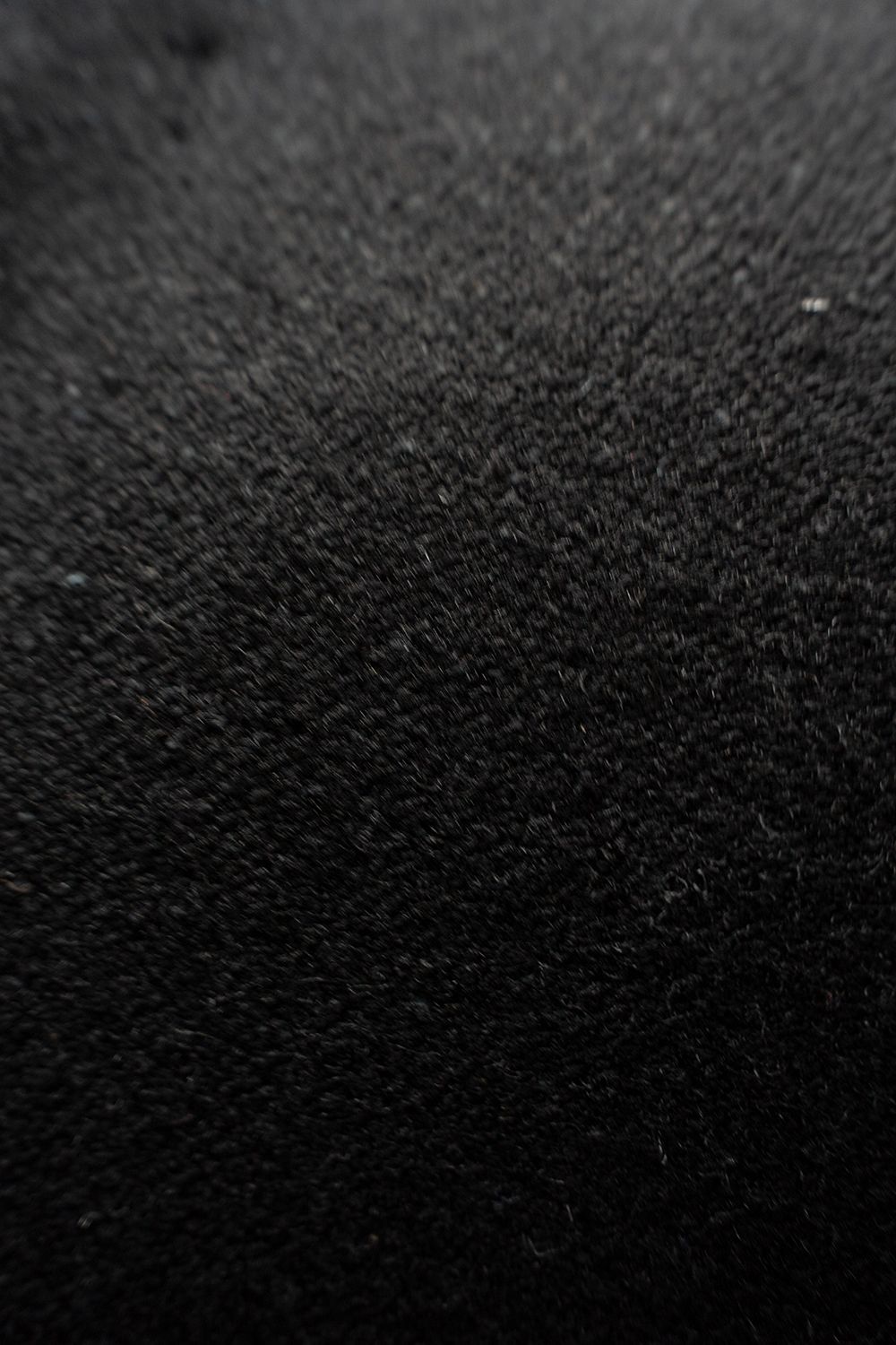 【26AW】ウール×シルクステンカラーハーフコート(BLACK)