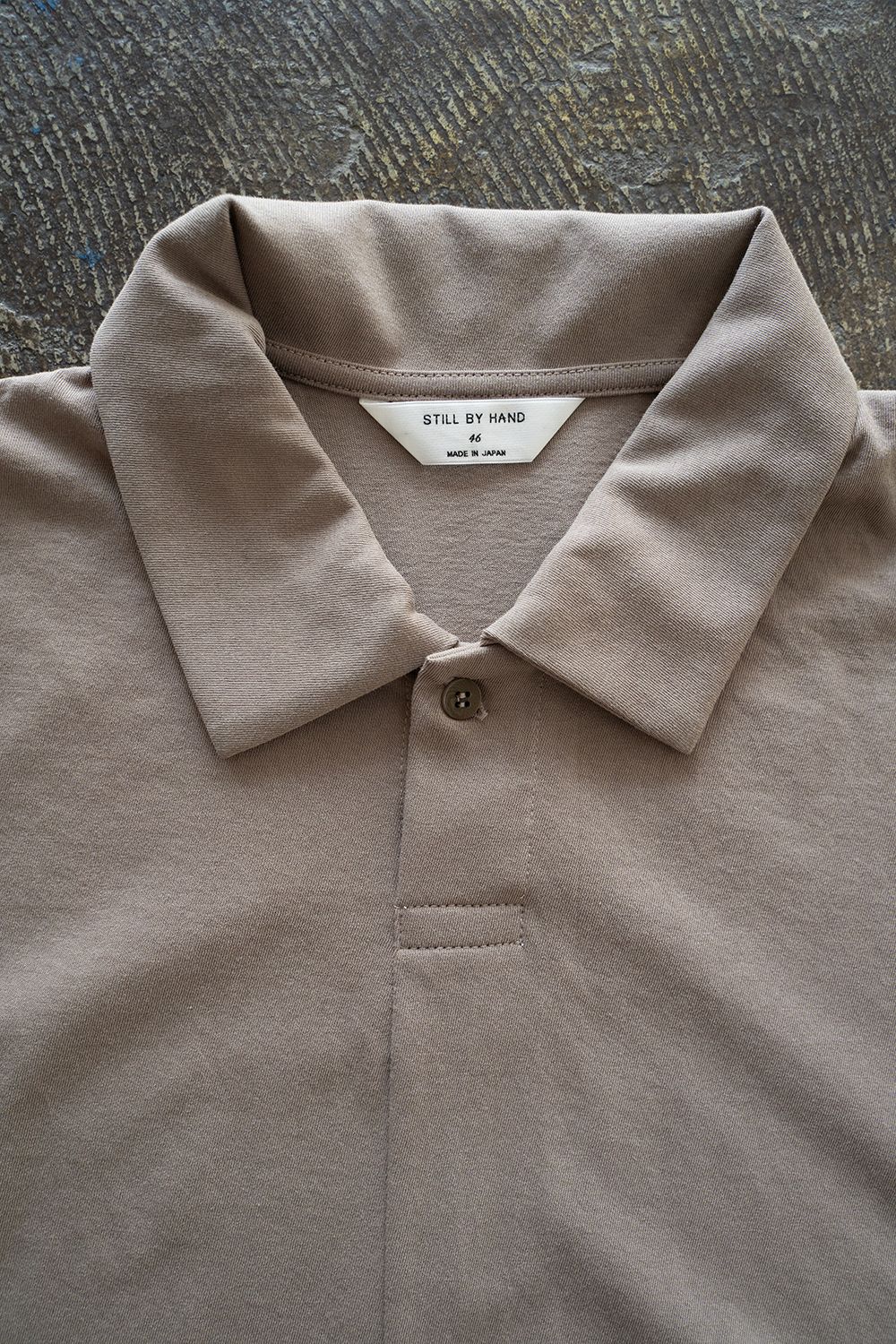 【ラスト1点】【25SS】強撚コットンポロカットソー(MOCHA BEIGE)