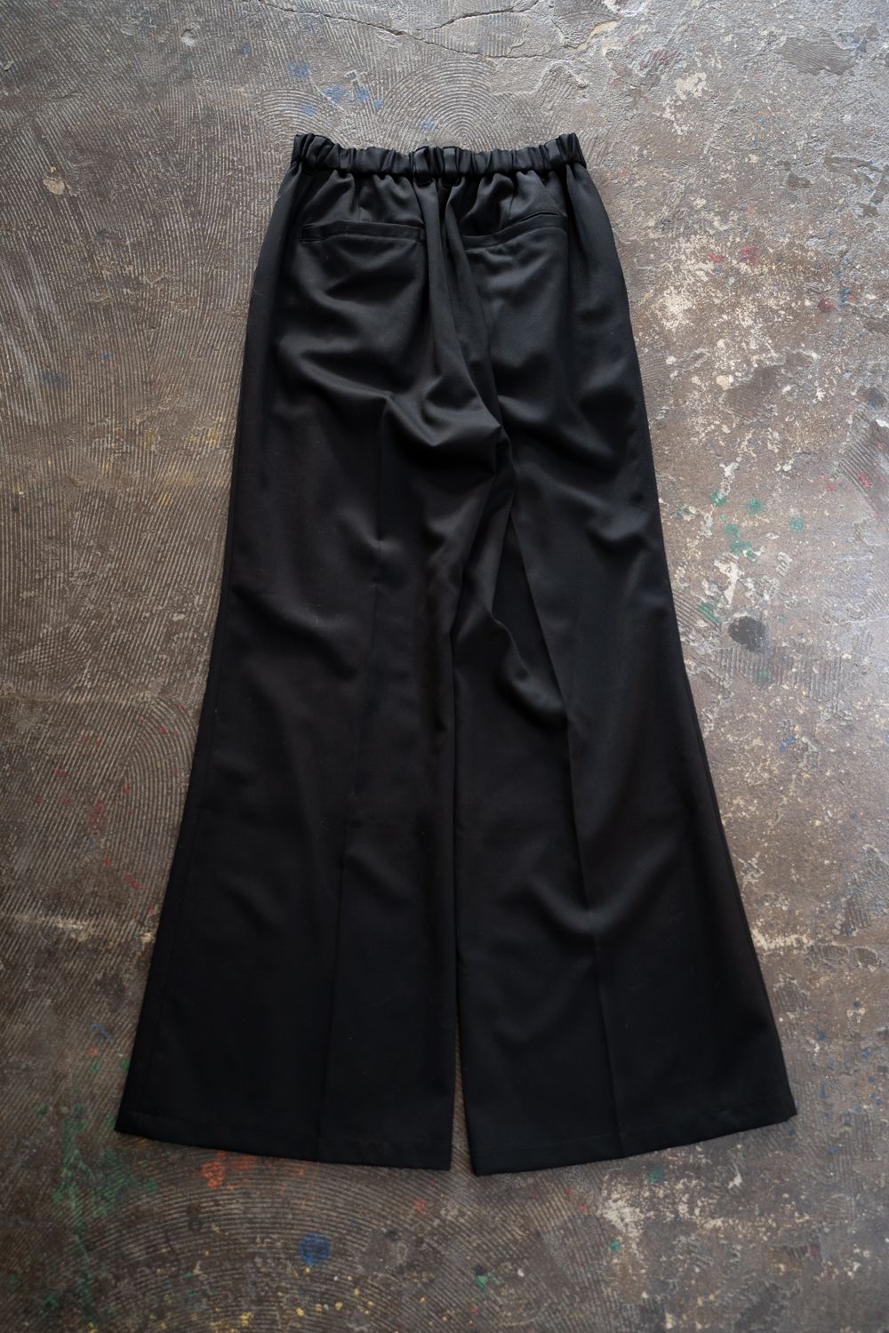 【26AW】Fluid Flare Pants/フルーイドフレアパンツ(BLACK)