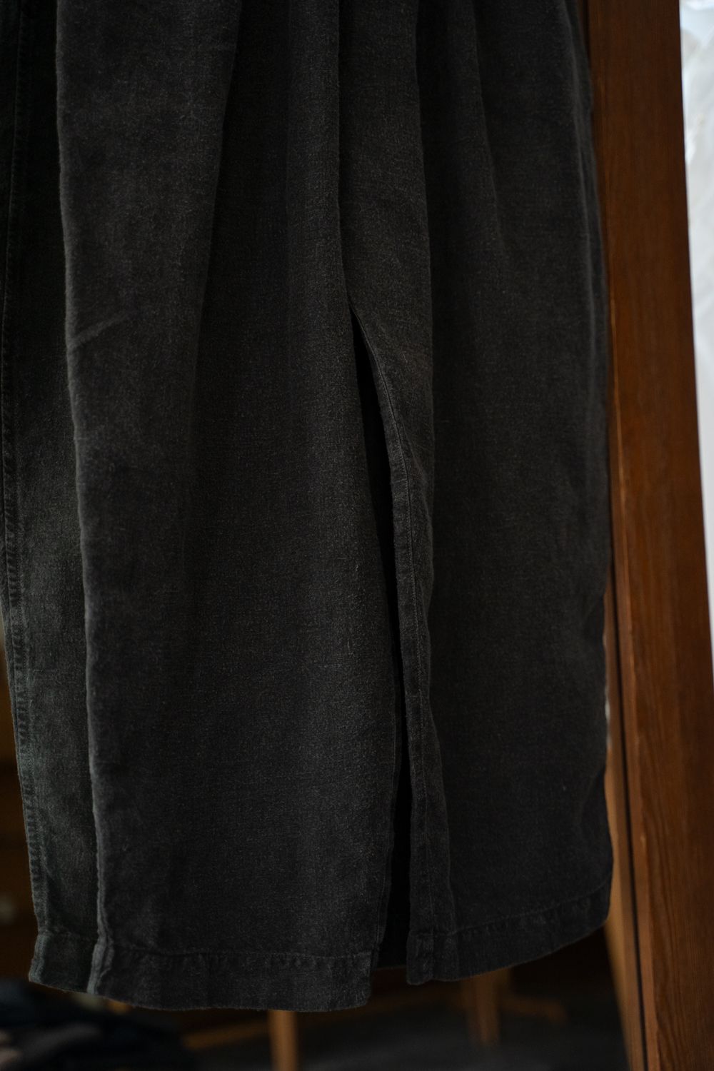 起毛大麻パンツ(炭)