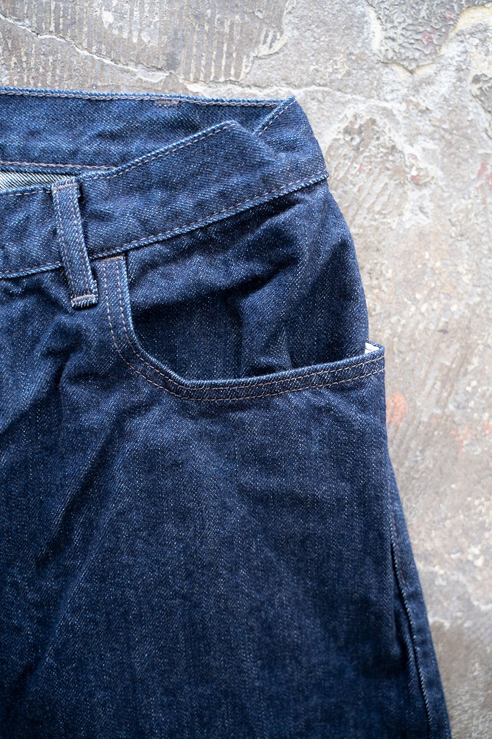 【ラスト1点】【22AW】インディゴスビンコットン13.5ozバギーデニム(NAVY ONE WASH)