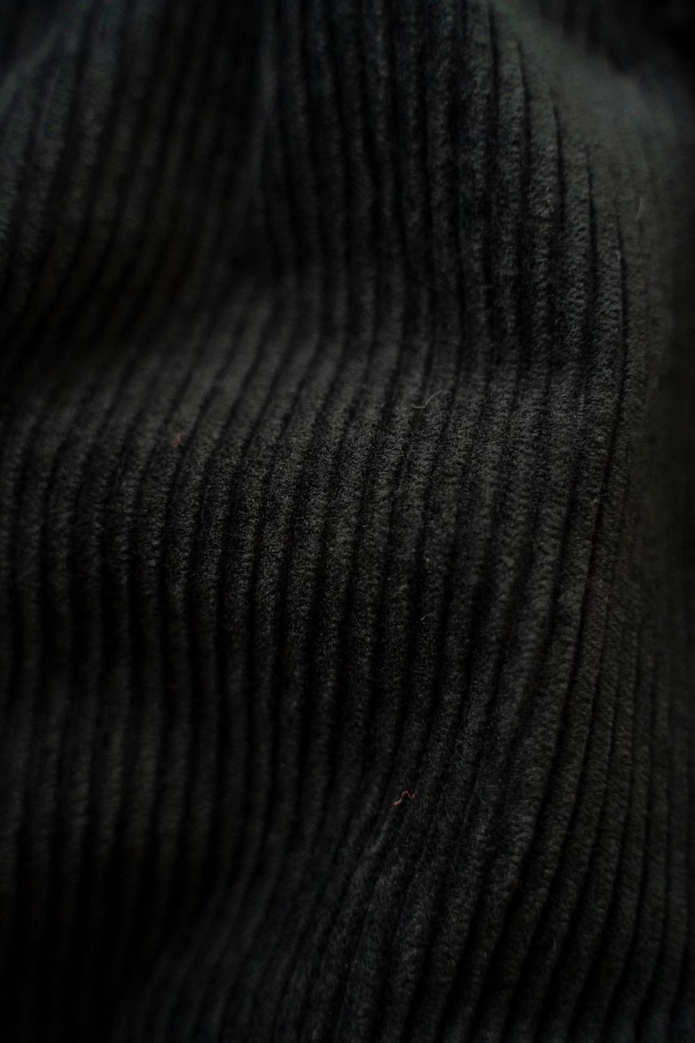 【26AW】綿×レーヨン5Wコーデュロイイージーパンツ(BLACK)