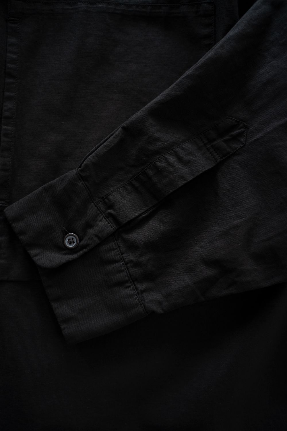 【ラスト1点】【26SS】コットン×ヘンプオーバーシャツ(INK BLACK)
