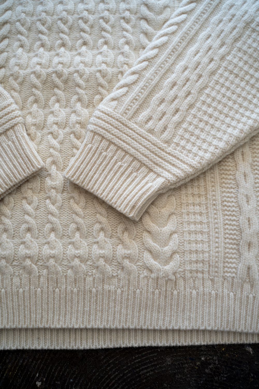 【ラスト1点】Kinshu High Neck Knit(WHITE)