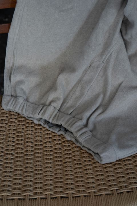 ウールブランケットワイドパンツ(白)