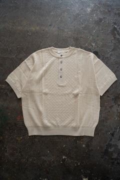 【ラスト1点】Harukaze Henley Knit(IVORY)