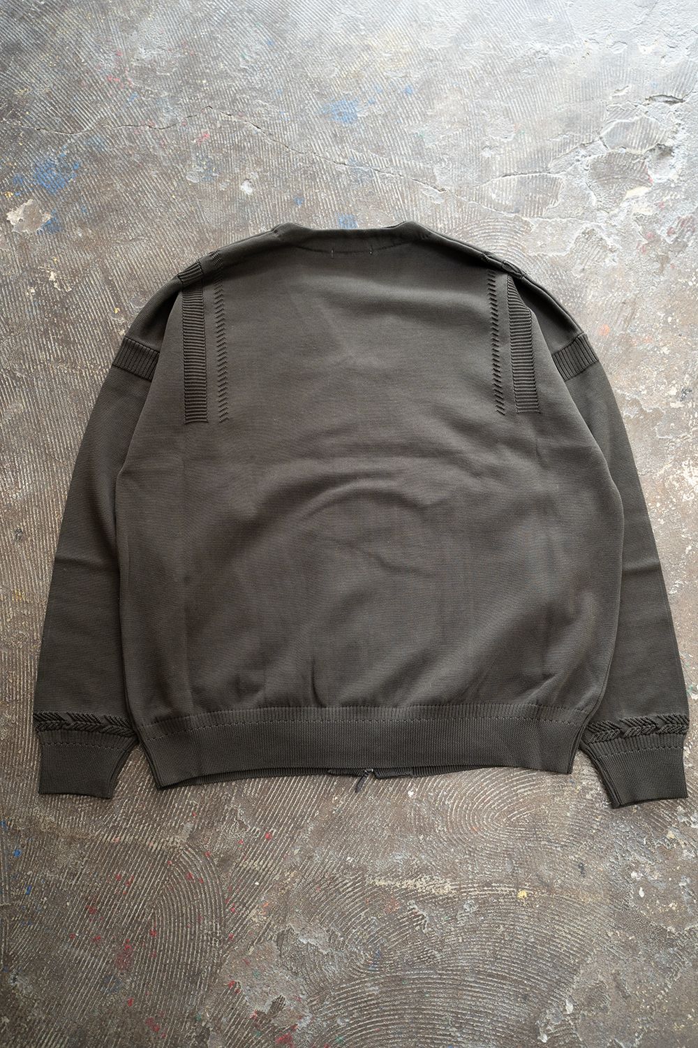 【ラスト1点】Yonaga Zip Cardigan(DARK BROWN)